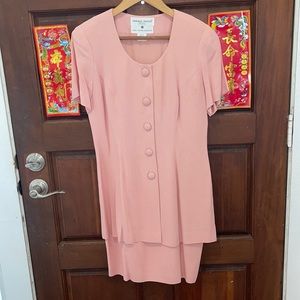 Donna Rocco button front illusion 2piece vintage